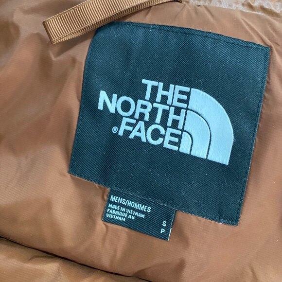 Women's The North Face Short Brown Down Jacket - Picture 9 of 11